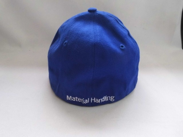flex fit strecthed fabric fitted cap with US flag woven badge design