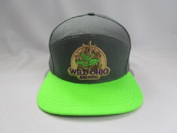 New pattern snapback flat bill custom design trucker hat