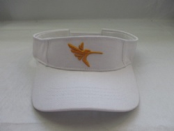 100% cotton fabric visor with 3D logo