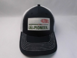 felt applique custom embroidery hat with felt patch and mesh back