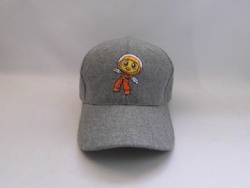 wholesale soft 20%WOOL and 80%viscose 6 panel kid's baseball cap