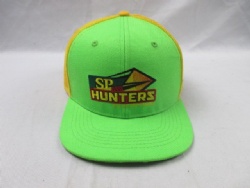 flat bill nylon mesh trucker cap