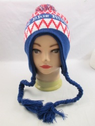 100% Acrylic knitted caps/ braid beanie