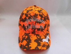 luminescent orange baseball cap all over printing