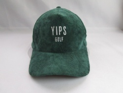 corduroy fabric baseball cap