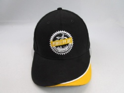 100%cotton custom design baseball cap with sandwich peak and piping
