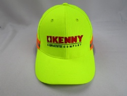 Professional Production Wholesale Custom Fluorescent Yellow Safety Warning Hat Sanitation People Baseball Cap