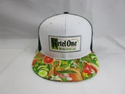 Snapback sublimation bill woven patch applique hip top hat