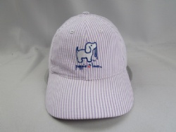 soft cotton material kids stripes embroidery baseball cap