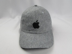 flannel apple logo baseball cap
