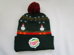 Complicated design custom jacquard beanie