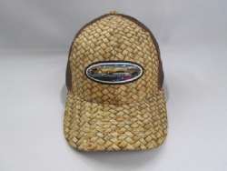 Custom fashion sublimation flower printed  half mesh baseball trucker cap