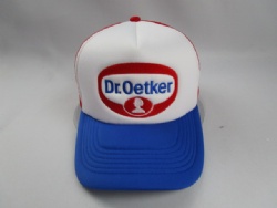 Foam mesh truker hat with custom embroidery