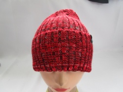 Thick yarn custom woven tab beanie