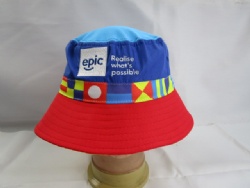 100% polyester light weight sublimation bucket hat