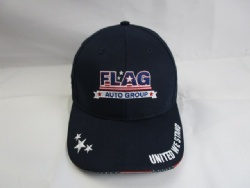 custom mens hat baseball solid color adjustable baseball cap with USA flag design woven sandwich