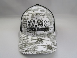Cool design sublimation mesh hat with 3D logo