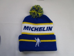 Stripe beanie hats custom design