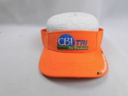 orange custom design sun visor