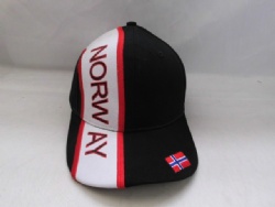 superb quality embroider applique baseball cap for Norway