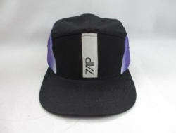 sublimation premium quality custom woven label flat bill hat