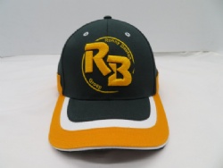 Customized 6 Panel Brushed Heavy Cotton With Crown Inserts Sandwich BSEBALL HAT