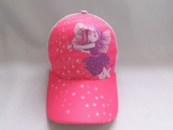 Girl pink white sublimation mesh running hats