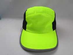 BSCI high viz fabric/big hole mesh sporting safety hat