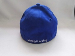 flex fit strecthed fabric fitted cap with US flag woven badge design